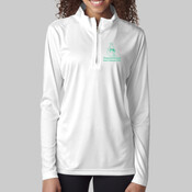 Cambridge - UltraClub® Ladies' Cool & Dry Sport Performance Interlock 1/4-Zip Pullover