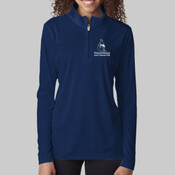 Cambridge - UltraClub® Ladies' Cool & Dry Sport Performance Interlock 1/4-Zip Pullover