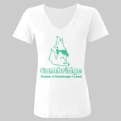 Cambridge - Ladies' Tri-Blend V-Neck Tee