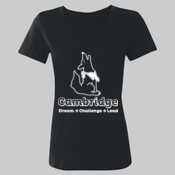 Cambridge - Ladies' Tri-Blend V-Neck Tee